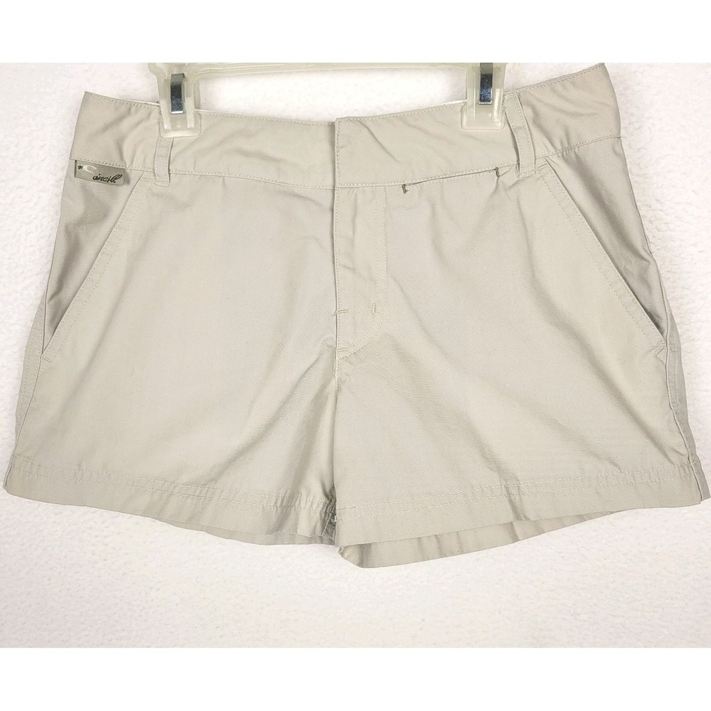 Vintage‎ 90s Y2K O'Neill Khaki Chino Shorts Juniors 5 Preppy Coastal Surf Logo